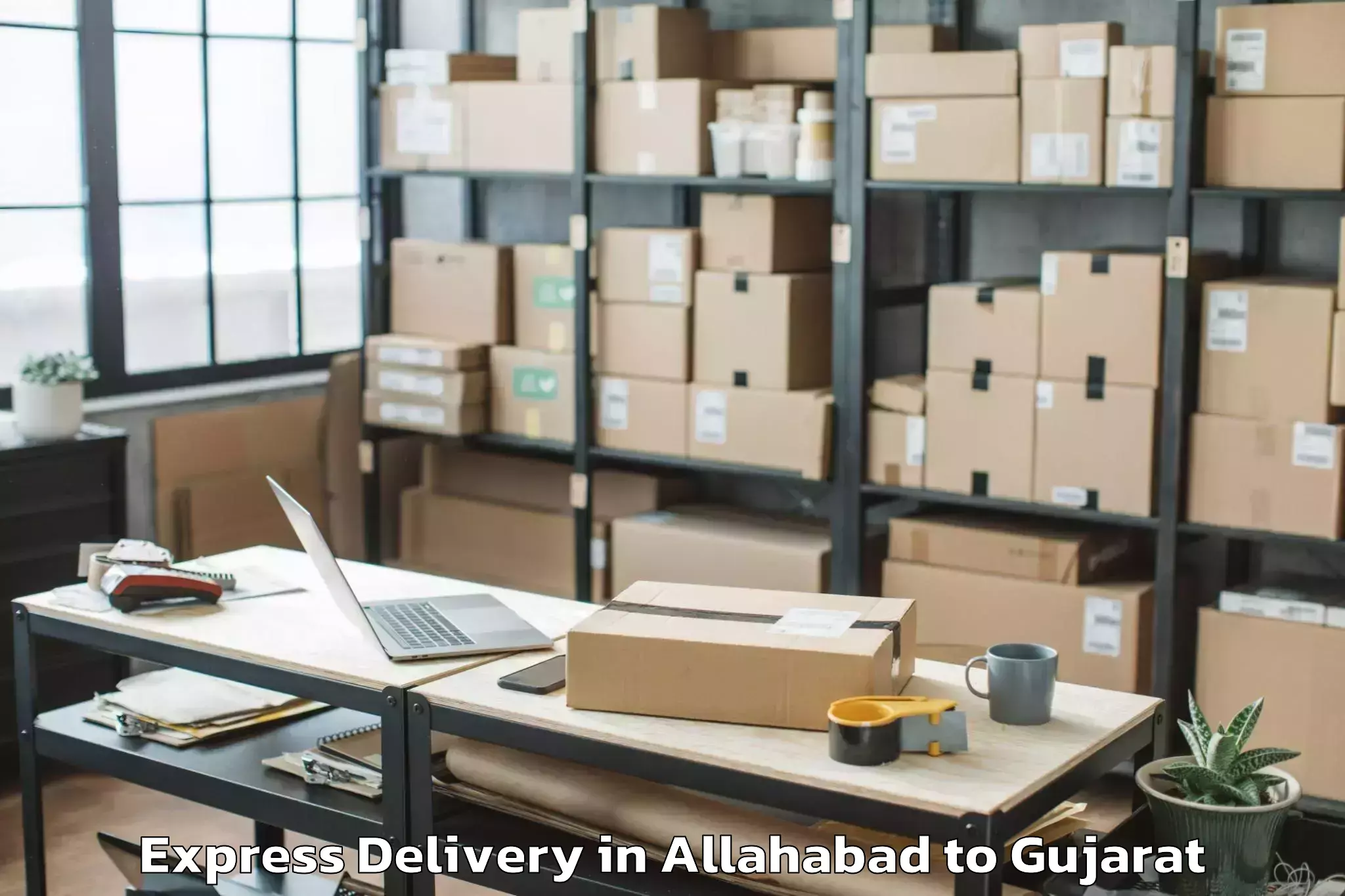 Quality Allahabad to Hazira Port Express Delivery